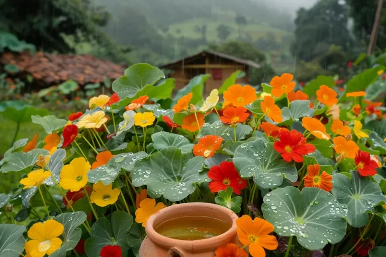 Infusión de capuchina, poderoso fungicida y repelente natural