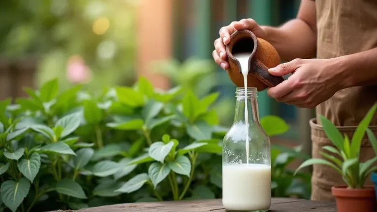 Cómo hacer fungicida casero con leche para proteger tus plantas