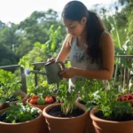 Cómo regar las macetas para obtener mejores cosechas de verduras en casa