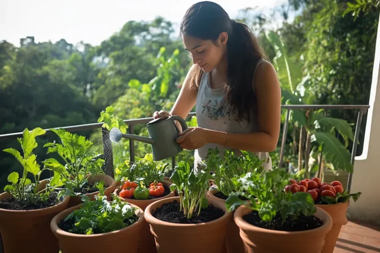 Cómo regar las macetas para obtener mejores cosechas de verduras en casa