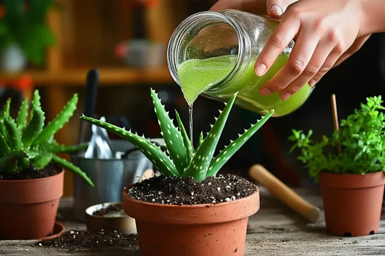 Fertilizante de aloe vera para plantas, aprende a crear y aplicar este abono casero líquido